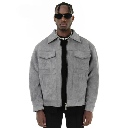 UrbanEdge | Men’s Suede Jacket: Effortless Style & Comfort