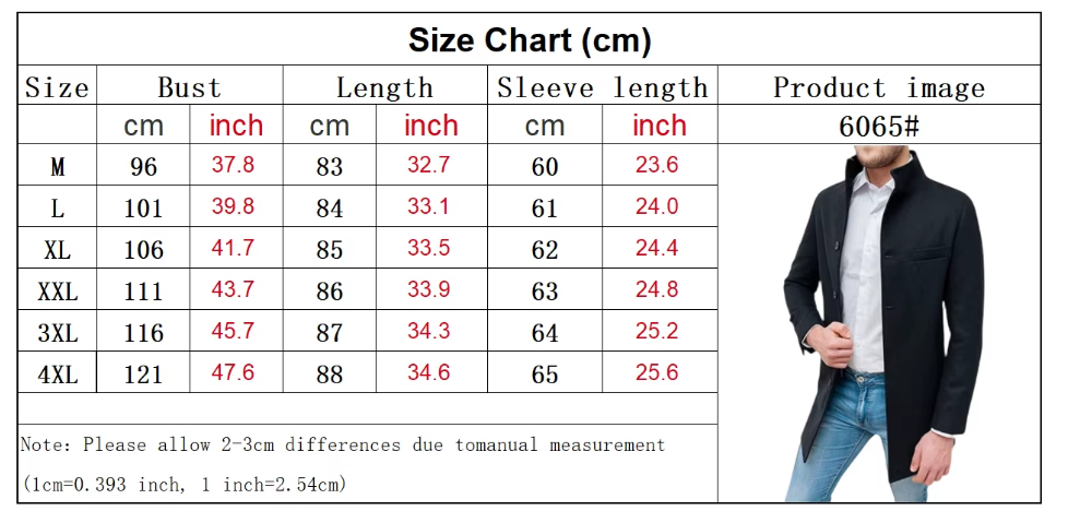 UrbanEdge | Men’s Single-Breasted Wool Blend Trench Coat – Timeless Elegance