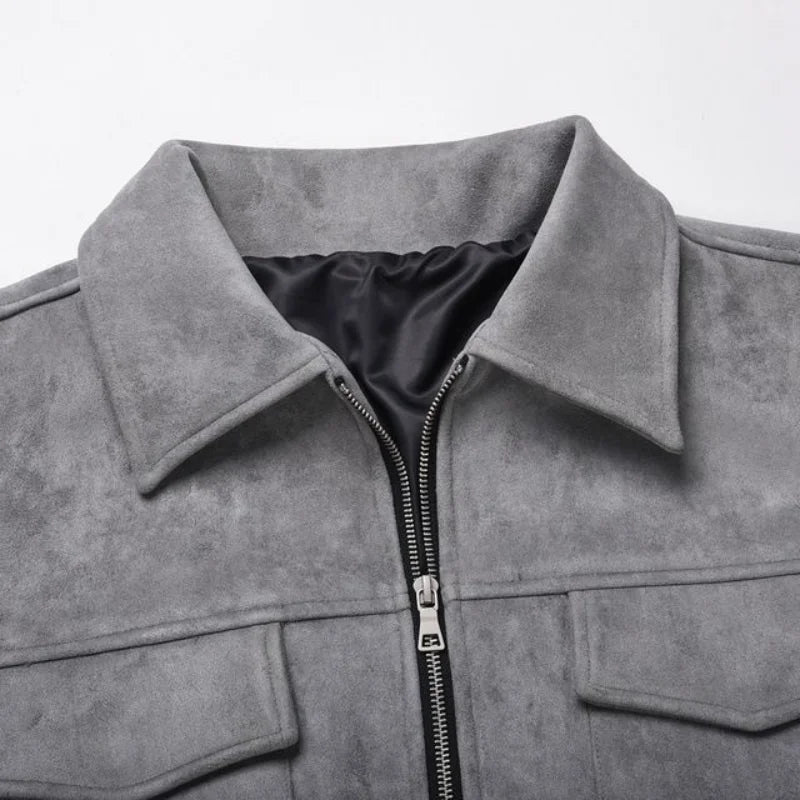 UrbanEdge | Men’s Suede Jacket: Effortless Style & Comfort