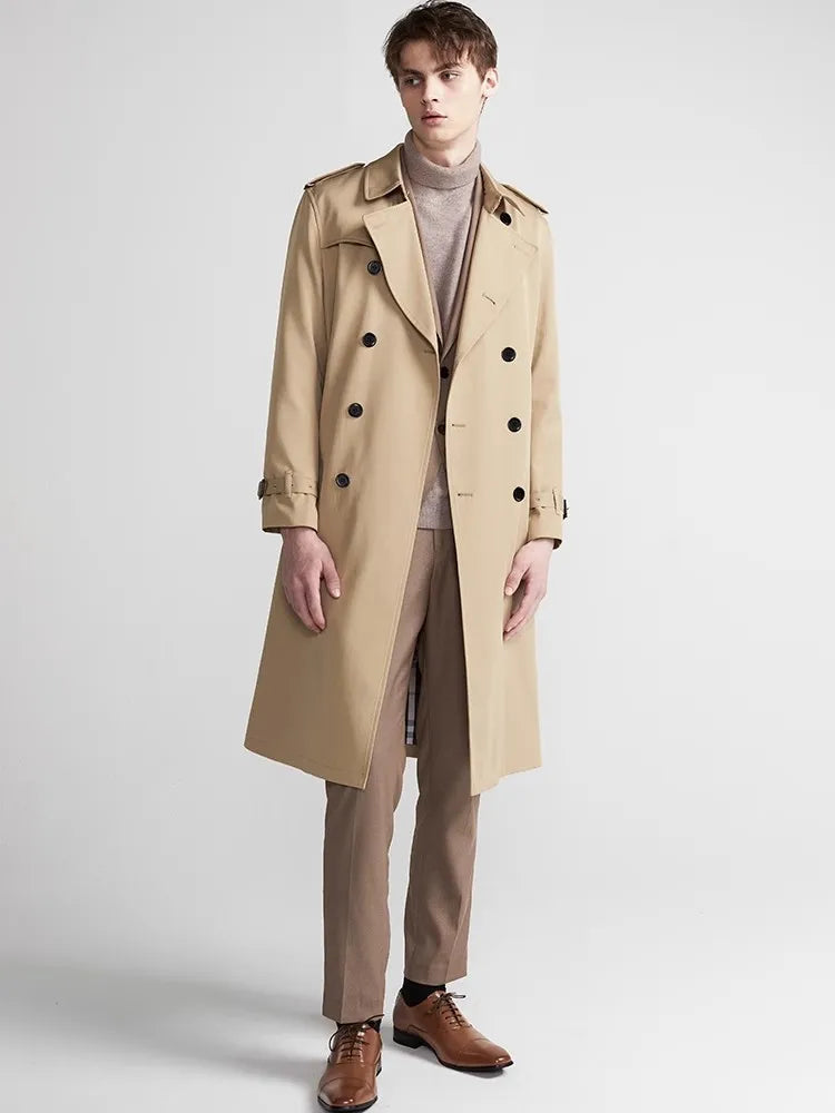 UrbanEdge | Trench Coat for Men – Elegant Waterproof Style