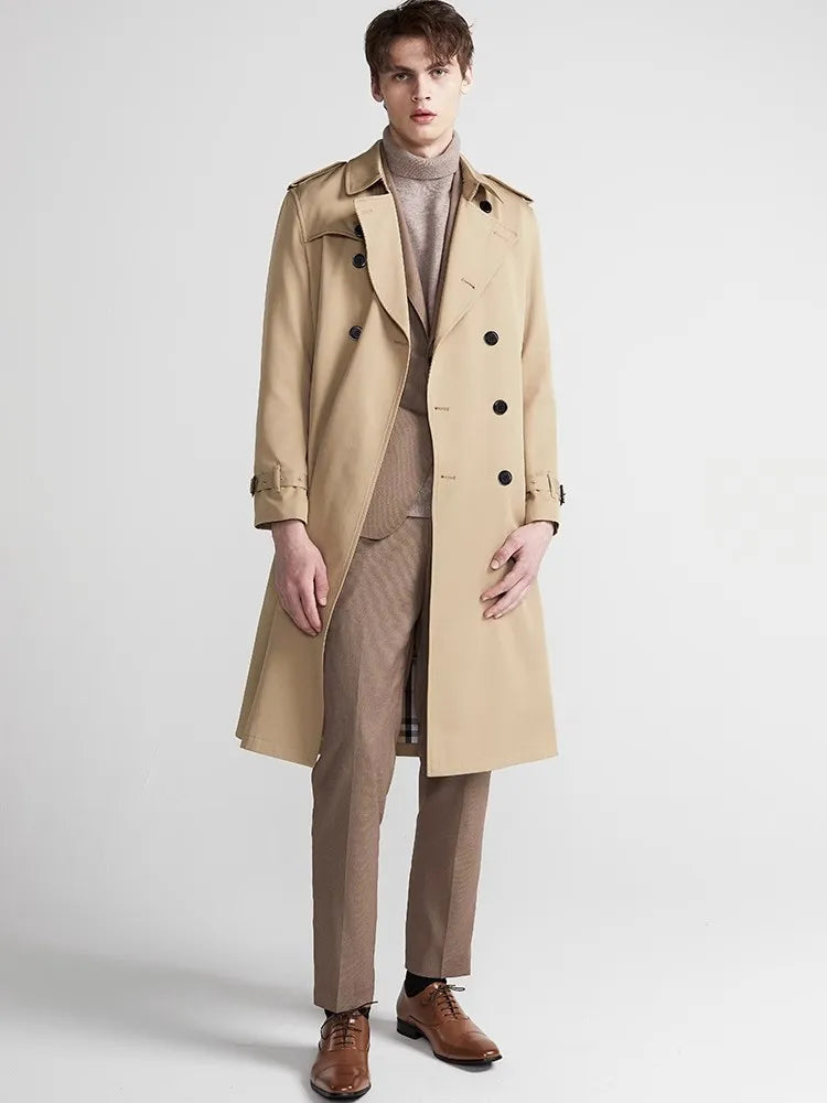 UrbanEdge | Trench Coat for Men – Elegant Waterproof Style