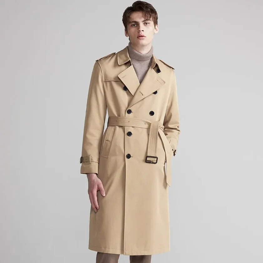 UrbanEdge | Trench Coat for Men – Elegant Waterproof Style