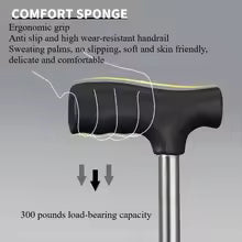 Urban Travel Walking Cane Folding Stool – Lightweight 2-in-1 Portable Cane & Seat